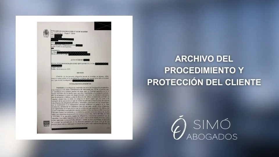 Tráfico de drogas y consumo propio: se archiva el caso